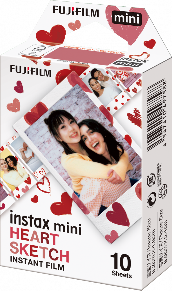 Instax Mini Film Heart Sketch